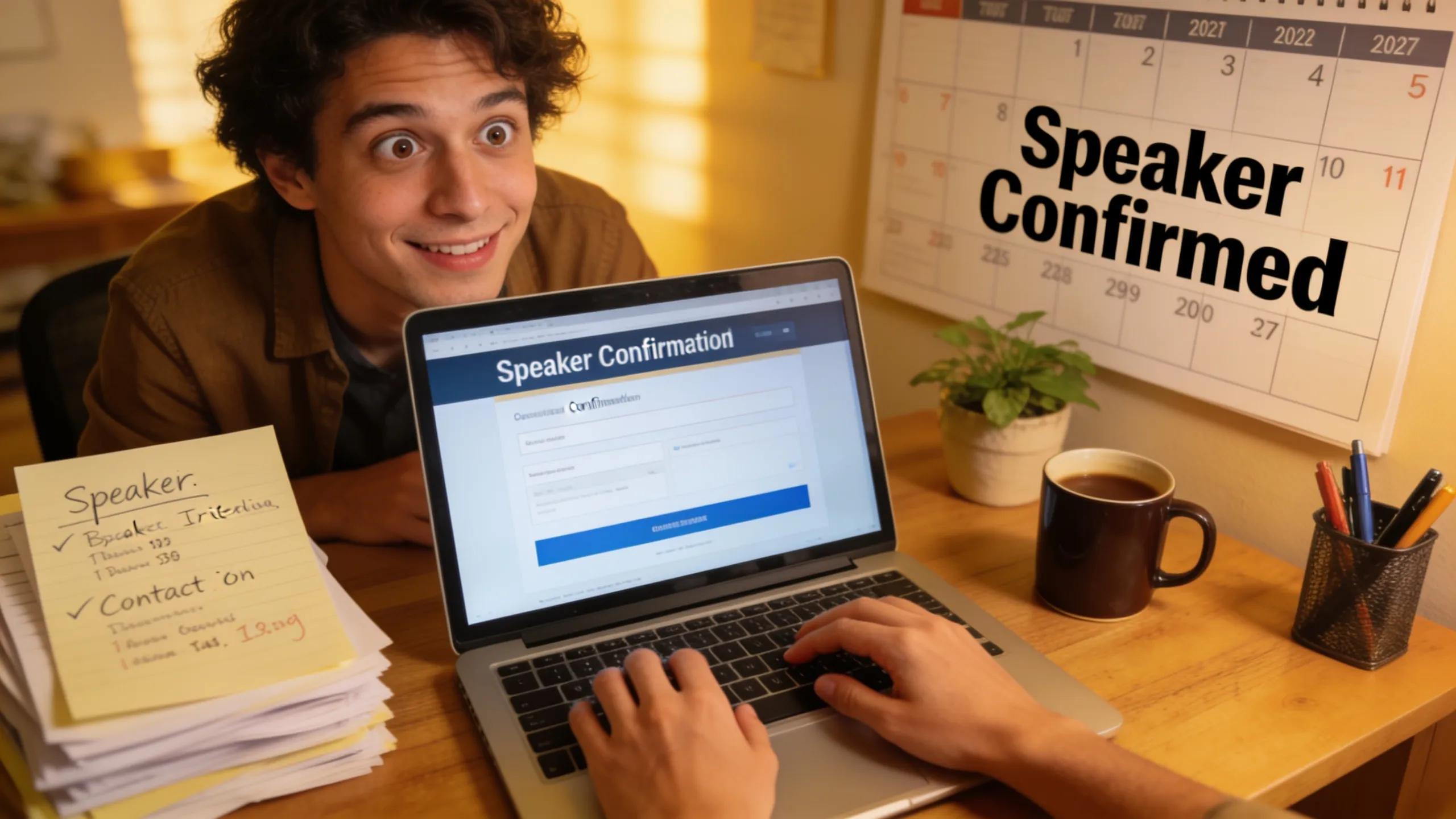 Event organizer booking a generational leadership speaker