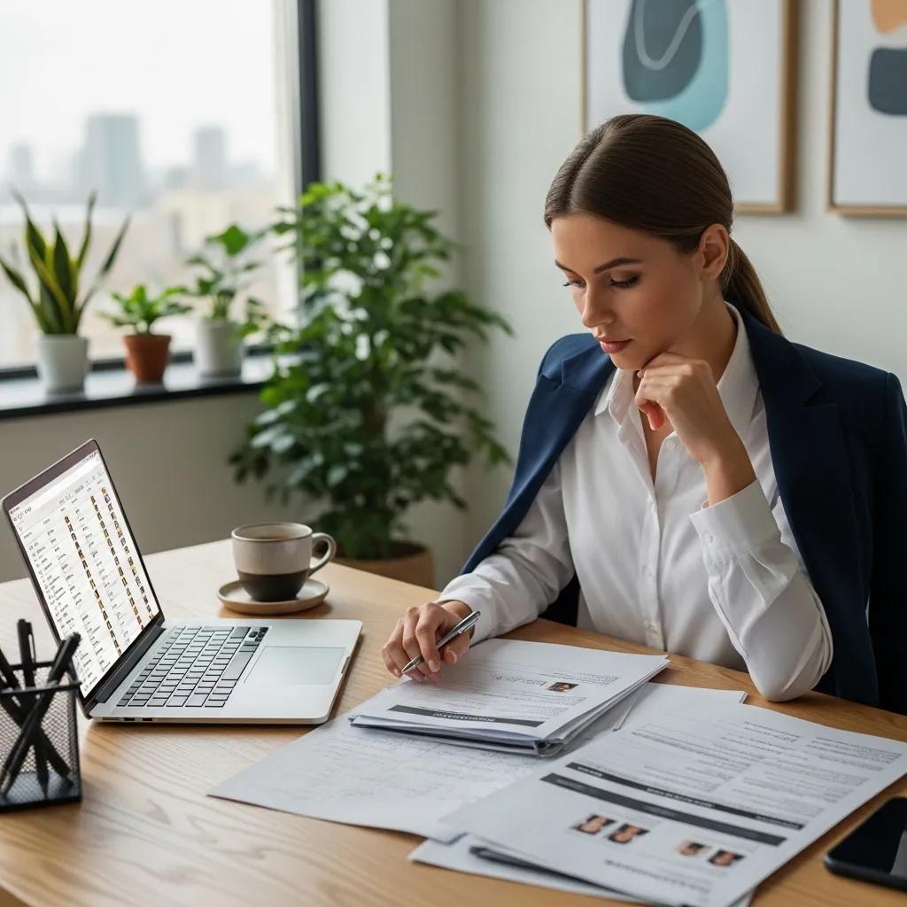 Conference planner selecting a business strategy keynote speaker